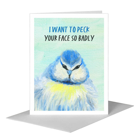 Fluffy, Greeting Card (#8321C) A2 Card Front, www.printedcanvas.com