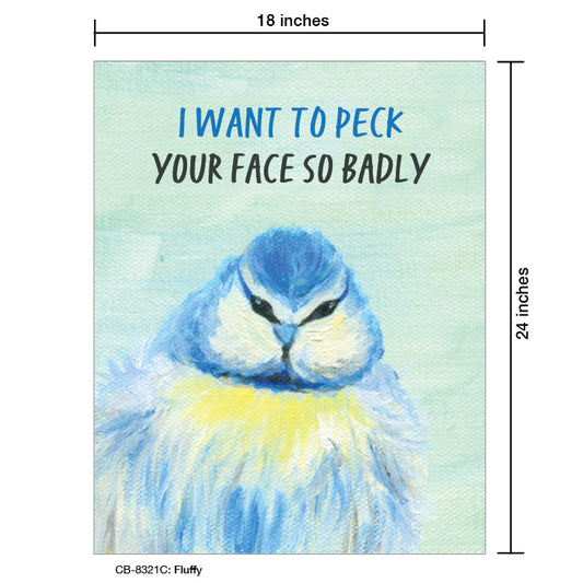 Fluffy, Card Board (8321C), Card Board: 18x24, printedcanvas.com
