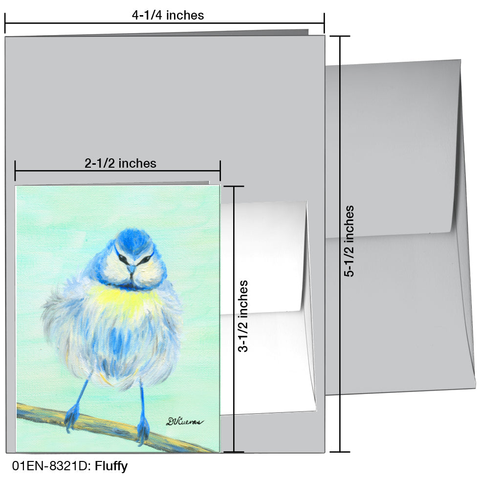Fluffy, Greeting Card (8321D), Enclosure, printedcanvas.com