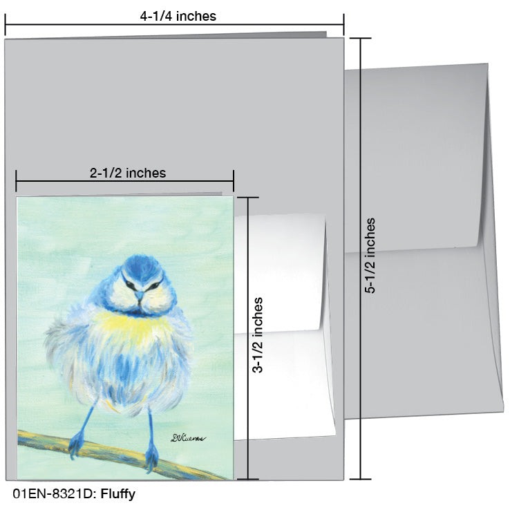Fluffy, Greeting Card (8321D), Enclosure Card, www.printedcanvas.com