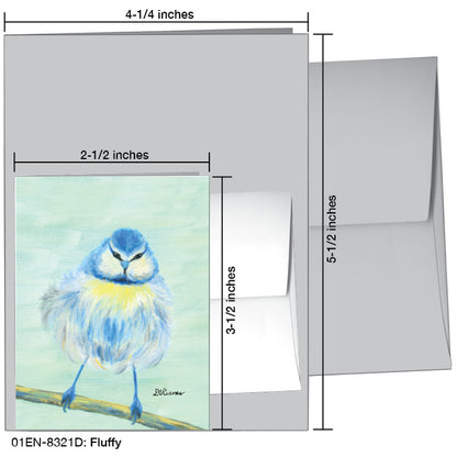 Fluffy, Greeting Card (8321D), Enclosure Card, www.printedcanvas.com