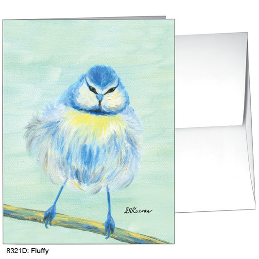 Fluffy, Greeting Card (8321D), A2 Card Front, www.printedcanvas.com