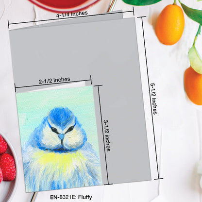 Fluffy, Greeting Card (8321E), Enclosure Card, www.printedcanvas.com
