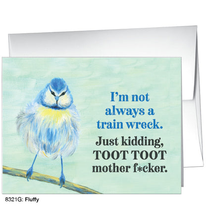 Fluffy, Greeting Card (8321G), A2 Card Front, www.printedcanvas.com