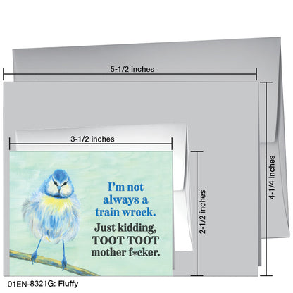 Fluffy, Greeting Card (8321G), Enclosure Card, www.printedcanvas.com