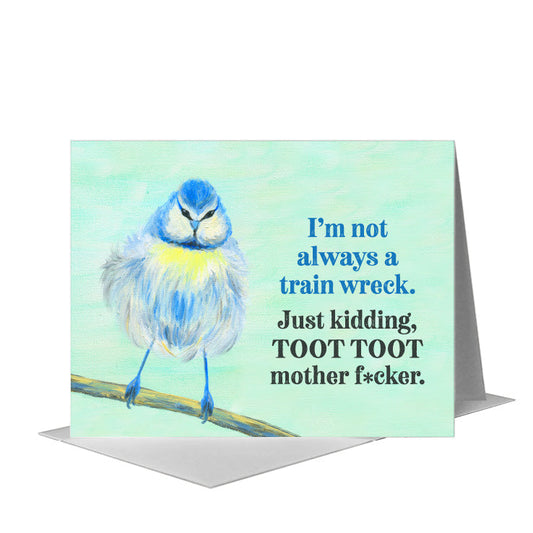 Fluffy, Greeting Card (#8321G) A2 Card Front, www.printedcanvas.com