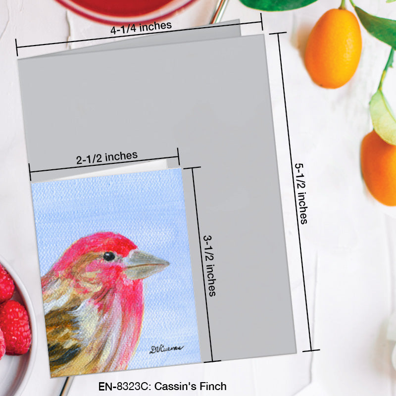 Cassin's Finch, Greeting Card (8323C), Enclosure Card, www.printedcanvas.com