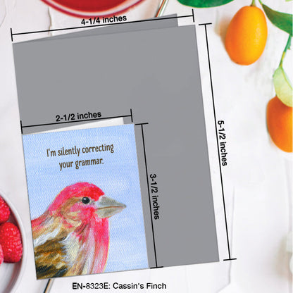 Cassin's Finch, Greeting Card (8323E), Enclosure, www.printedcanvas.com