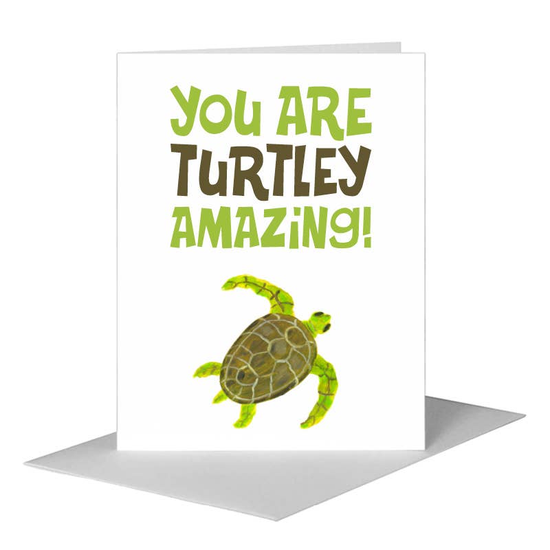 Turtle, Greeting Card (#7995D) A2 Card Front, www.printedcanvas.com