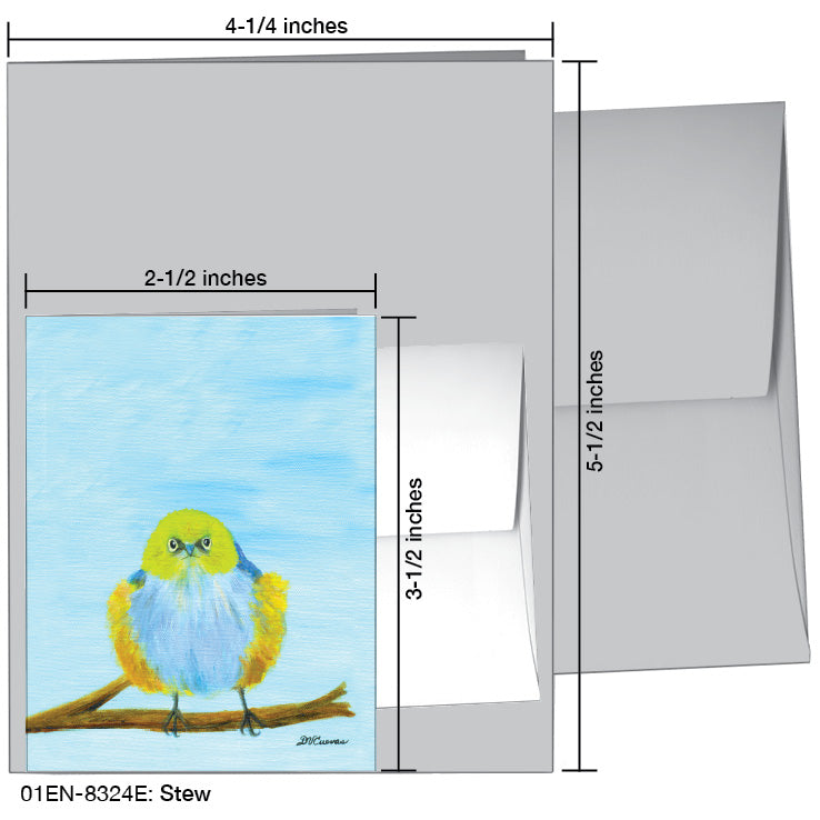 Stew, Greeting Card (8324E), Enclosure Card, www.printedcanvas.com
