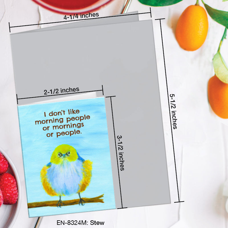Stew, Greeting Card (8324M), Enclosure, www.printedcanvas.com