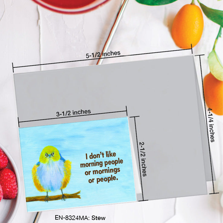 Stew, Greeting Card (8324MA), Enclosure, www.printedcanvas.com