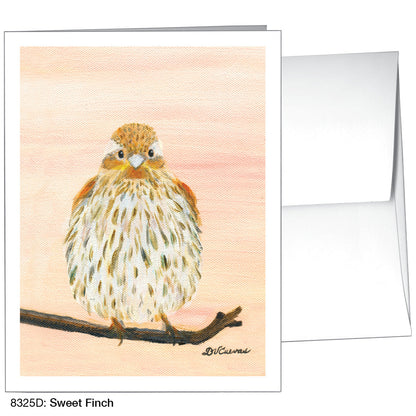 Sweet Finch, Greeting Card (8325D), A2, printedcanvas.com
