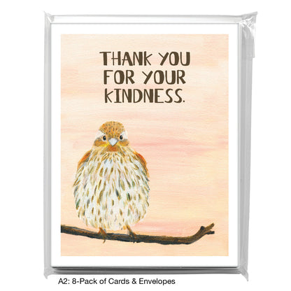 Sweet Finch, Greeting Card (8325E), A2 8-Pack, printedcanvas.com