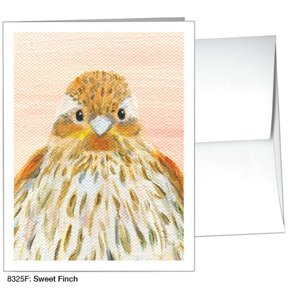 Sweet Finch, Greeting Card (8325F), A2, printedcanvas.com