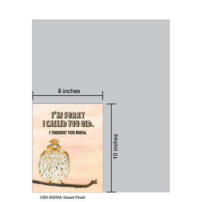 Sweet Finch, Card Board (8325M), Card Board: 8x10, printedcanvas.com