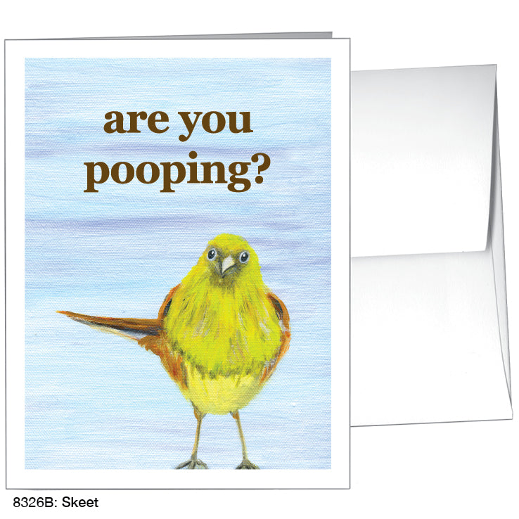 Skeet, Greeting Card (#8326B), A2 Card Front, www.printedcanvas.com