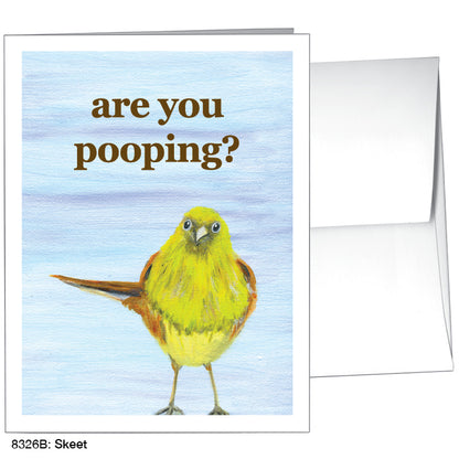 Skeet, Greeting Card (#8326B), A2 Card Front, www.printedcanvas.com