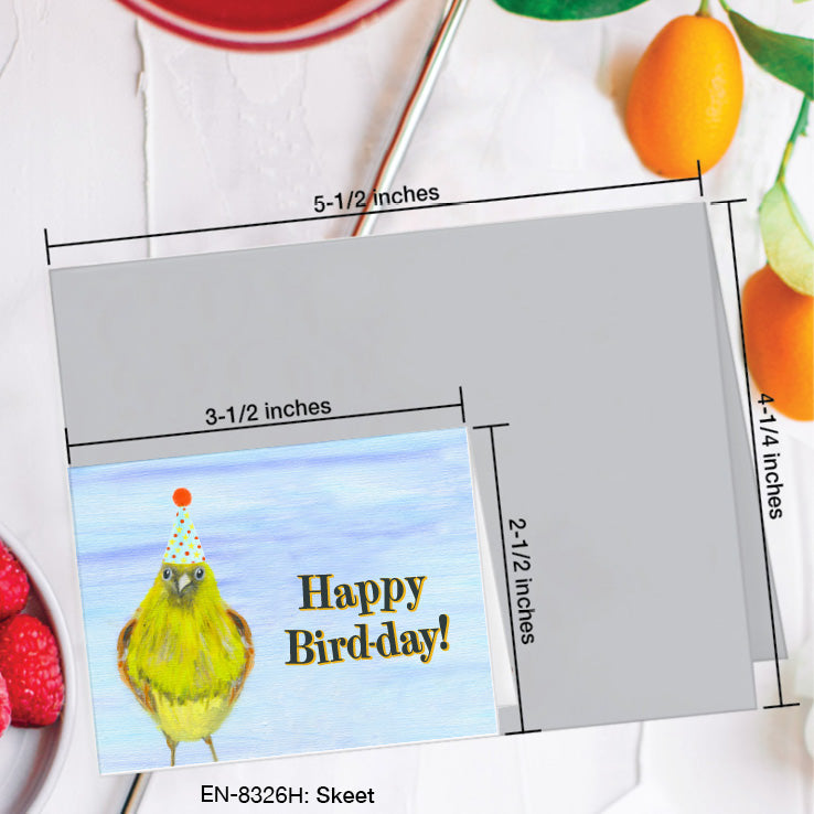 Skeet, Greeting Card (8326H), Enclosure, www.printedcanvas.com