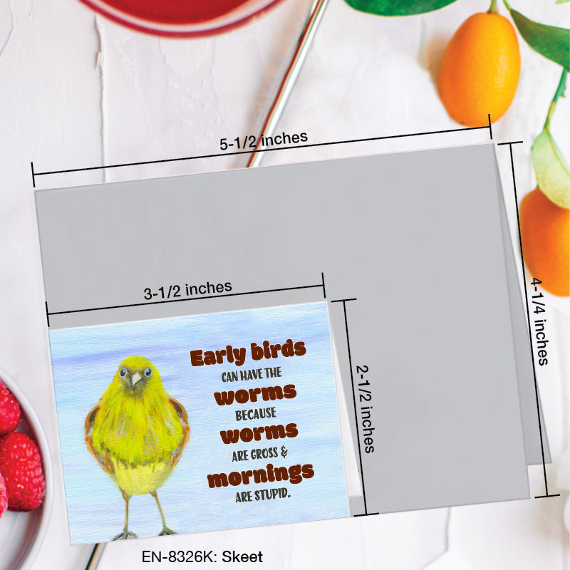 Skeet, Greeting Card (8326K), Enclosure, www.printedcanvas.com