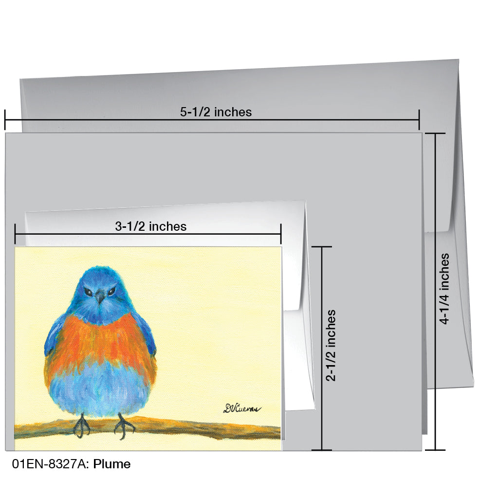 Plume, Greeting Card (8327A), Enclosure, printedcanvas.com