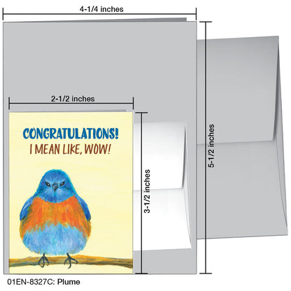Plume, Greeting Card (8327C), Enclosure, printedcanvas.com