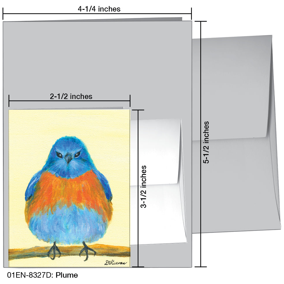 Plume, Greeting Card (8327D), Enclosure Card, printedcanvas.com