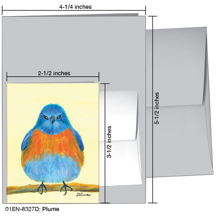 Plume, Greeting Card (8327D), Enclosure Card, www.printedcanvas.com