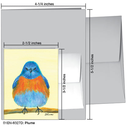 Plume, Greeting Card (8327D), Enclosure Card, www.printedcanvas.com