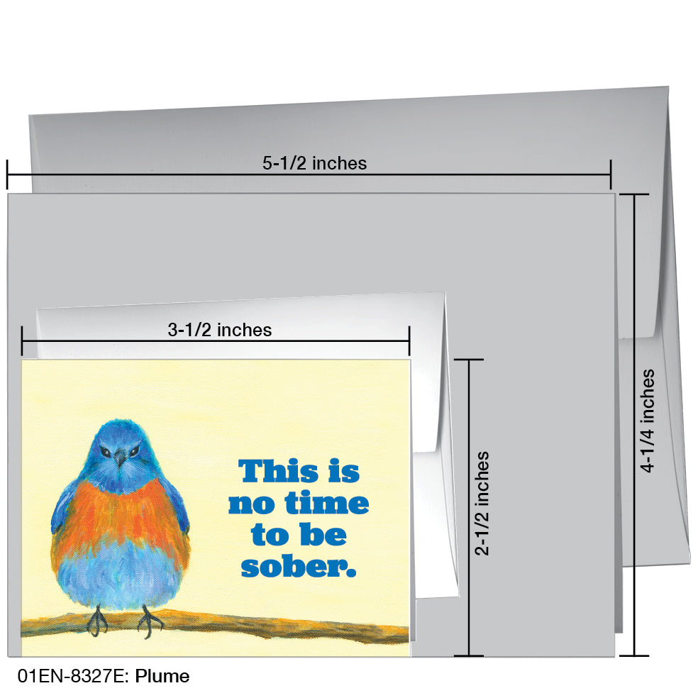 Plume, Greeting Card (8327E), Enclosure, printedcanvas.com