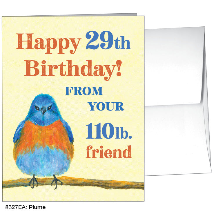 Plume, Greeting Card (#8327EA)