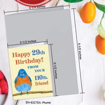 Plume, Greeting Card (#8327EA), Enclosure, www.printedcanvas.com