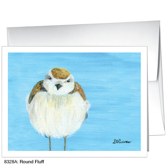Round Fluff, Greeting Card (8328A), A2 Card Front, www.printedcanvas.com
