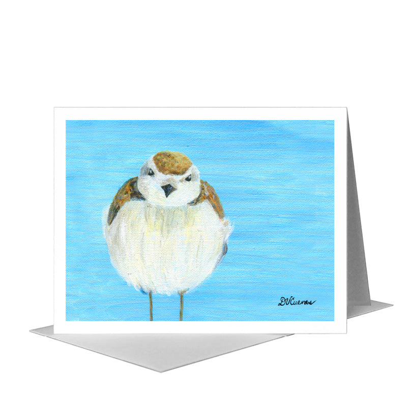 Round Fluff, Greeting Card (#8328A) A2 Card Front, www.printedcanvas.com