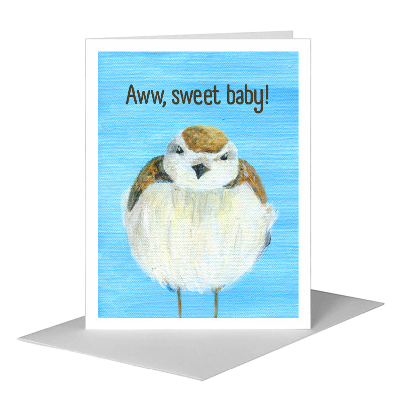 Round Fluff, Greeting Card (#8328C), A2 Card Front, www.printedcanvas.com