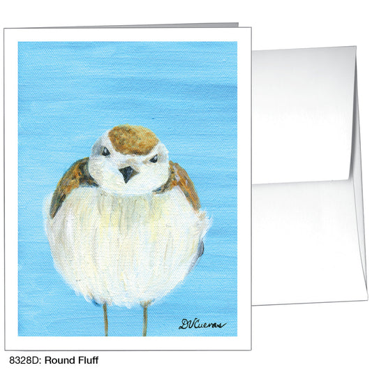 Round Fluff, Greeting Card (8328D), A2 Card Front, www.printedcanvas.com