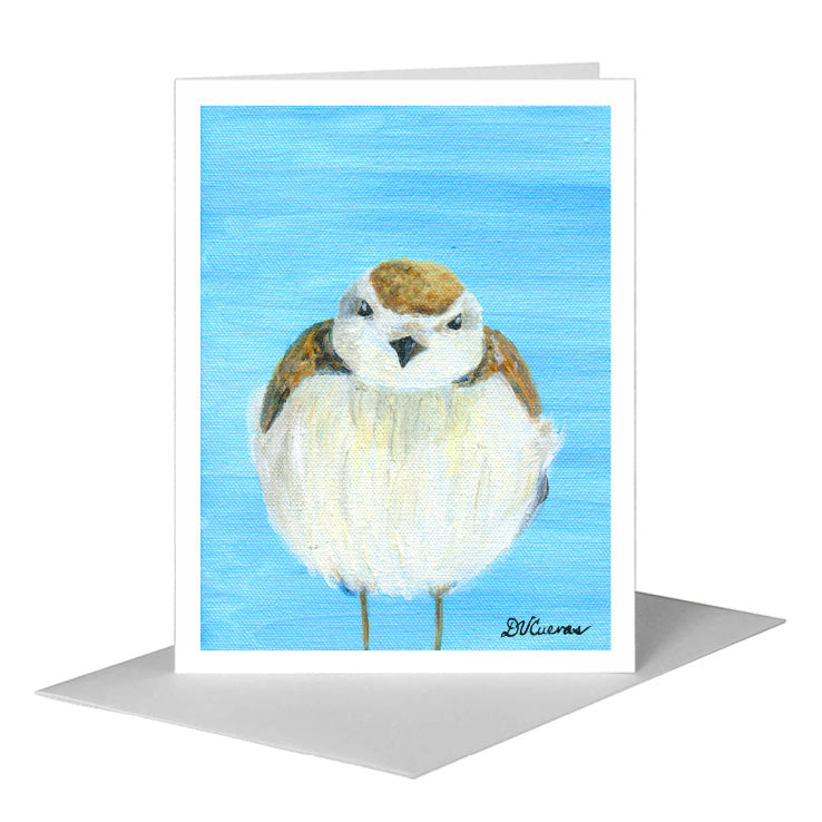 Round Fluff, Greeting Card (#8328D) A2 Card Front, www.printedcanvas.com