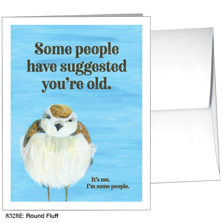 Round Fluff, Greeting Card (8328E), A2 Card, www.printedcanvas.com