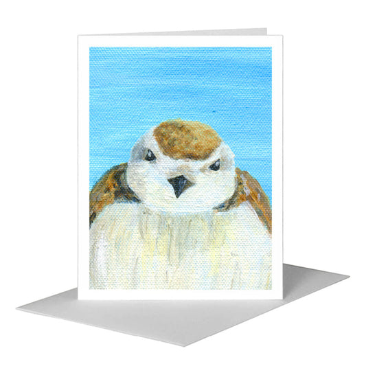 Round Fluff, Greeting Card (#8328H) A2 Card Front, www.printedcanvas.com