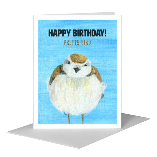 Round Fluff, Greeting Card (#8328J) A2 Card Front, www.printedcanvas.com