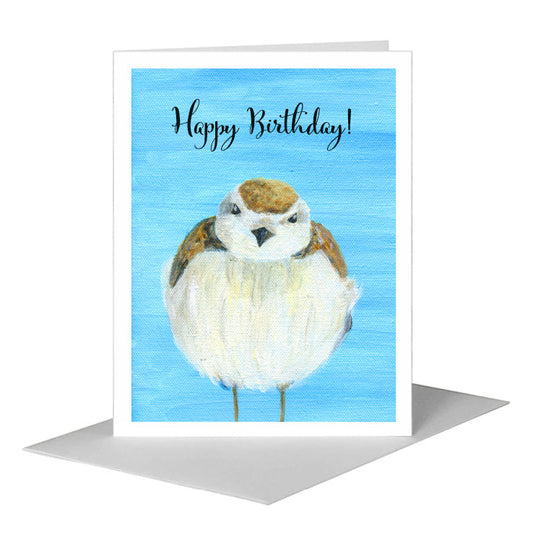 Round Fluff, Greeting Card (#8328K) A2 Card Front, www.printedcanvas.com