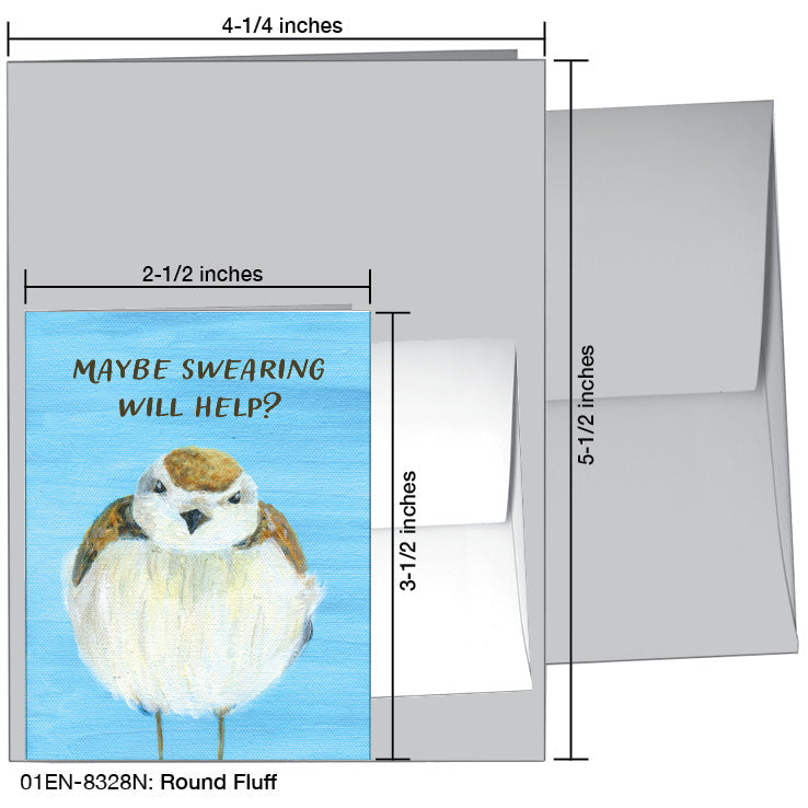 Round Fluff, Greeting Card (8328N)
