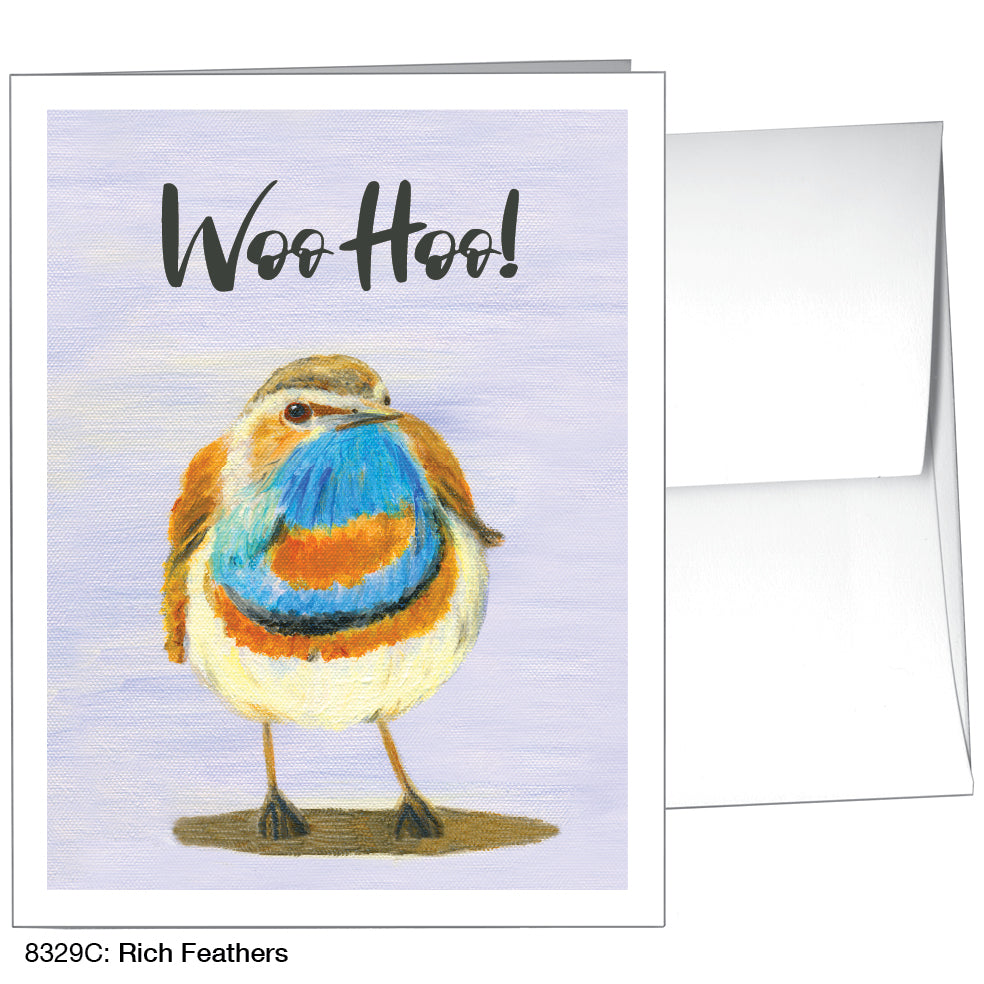 Rich Feathers, Greeting Card (8329C), A2, printedcanvas.com