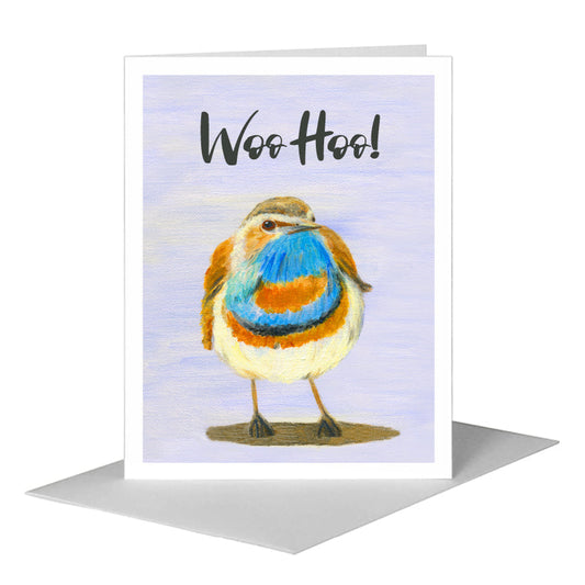 Rich Feathers, Greeting Card (#8329C) A2 Card Front, www.printedcanvas.com
