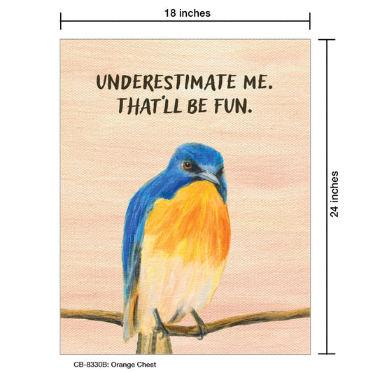 Orange Chest, Card Board (8330B), Card Board: 18x24, printedcanvas.com