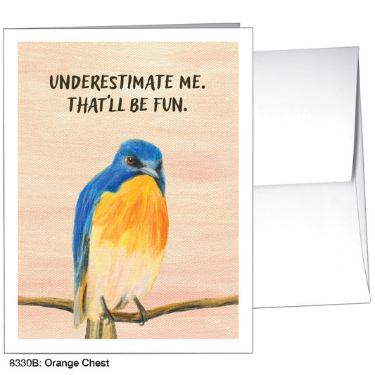 Orange Chest, Greeting Card (8330B), A2 Card Front, www.printedcanvas.com