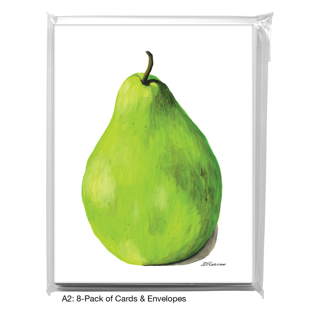 Tasty Pear, Greeting Card (8331), A2 8-Pack, printedcanvas.com