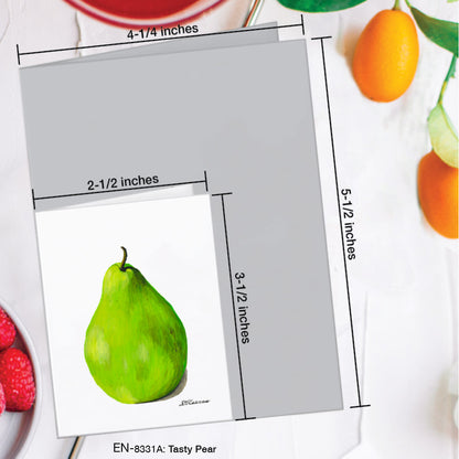 Tasty Pear, Greeting Card (#8331A)