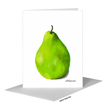 Tasty Pear, Greeting Card (#8331A)