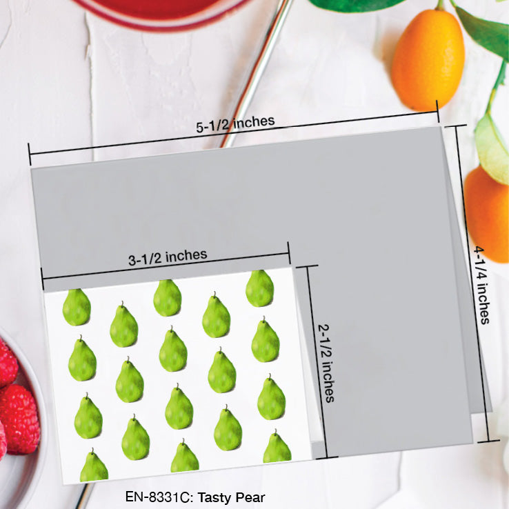 Tasty Pear, Greeting Card (#8331C)